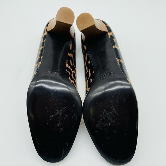 J.Crew Made in Italy Leopard Print Patent Leather Pump Heels, Sz 8 - Picture 10 of 12